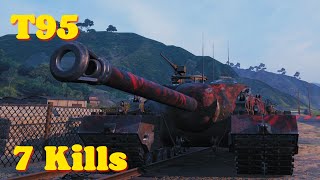 World of tanks T95  6 K Damage 7 Kills wot replays [upl. by Acinor]