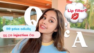 Injection වලින් සුදු වෙන්න 🤫🙈මම කැමතිම එයාට🌹  lip filler 💋 [upl. by Harrak126]