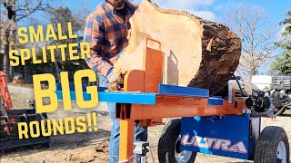 Can Eastonmade Ultra Wood Splitter Handle Massive Firewood [upl. by Wycoff985]