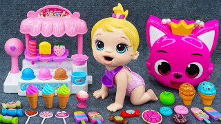 95 Minutes Satisfying with Cute Pinkfong Ice Cream Set Unboxing Cash Register ASMR 💞 Lana Unboxing [upl. by Prunella]