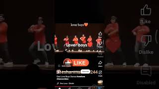 One lover boys danceone lovedance video❤ [upl. by Aiuqal]