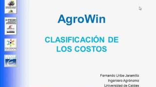 Software agricola AgroWin  Clasificación de los costos [upl. by Alithia874]