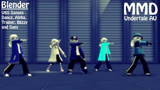 Blender  MMD Undertale VBS Sanses [upl. by Tiffie]