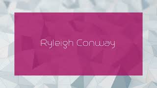 Ryleigh Conway  appearance [upl. by Ydisahc]