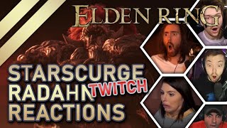 Elden Ring  Starscurge Radahn Twitch Streamers REACTIONs [upl. by Jerrome]