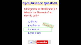 Npcil important questionsNpcil rawatbhatafitterelectricianwelderTurnerNpcil Operatoritititto [upl. by Airitak503]