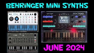 Behringer Mini Micro Synths update June 2024 [upl. by Edobalo]