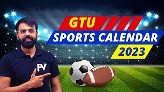 GTU SPORTS CALENDAR 202324  FOR ALL GTU STUDENTS [upl. by Eitnom]