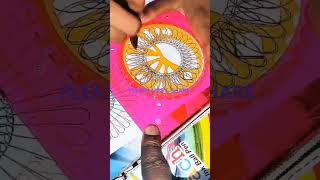 how to use spirograph scale SPIROGRAPH DESIGN 😱drawingshorts viralspirograph spirographshr [upl. by Rehpinnej]