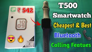 T500 smart watch unboxing  unboxing and review t500 smartwatch cheapest smart watch  smart watch [upl. by Immat]