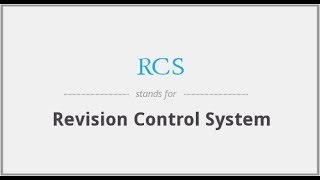 Introduction To RCS Revision Control System [upl. by Guglielmo]