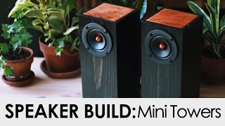 DIY Mini Tower Speakers Build [upl. by Akerehs532]