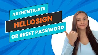 ScoreCEO Tutorial Reset Hellosign account and change password [upl. by Valerle819]