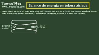 Primera ley de la termodinámica aplicada a una tobera con vapor sobrecalentado  Trailer [upl. by Mik]