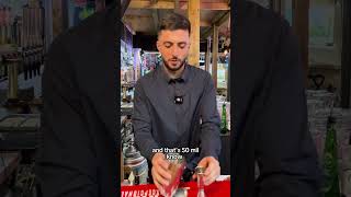 Bartending tricks How to freepour 🧉 bartender bartending bartendingskills [upl. by Aicarg]