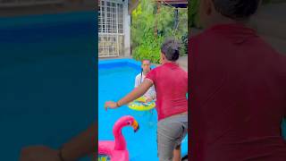 El niño más feliz con su piscina 🏊🏼‍♀️🤣💦 piscinas shorts comedy funny [upl. by Enitsej731]