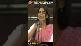 Mrinali Dixit Speech in National Youth Parliament Festival 2024  Incredible shorts ytshorts [upl. by Hollie]