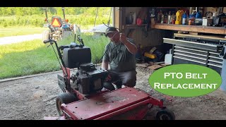 Gravely Pro Mower 50” Model 888048 How to Replace the Deck Belt [upl. by Drugge]