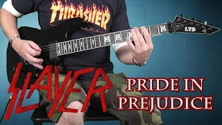 Slayer  Pride In Prejudice  guitar cover with solo [upl. by Ivers]