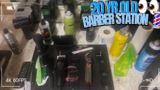 20 YRS OLD BARBER STATION 2024👀💈triiipleooo like subscribe fadefam [upl. by Irah]