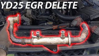 YD25 EGR Delete Nissan Navara D40D22R51 [upl. by Aitas]