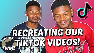 RECREATING OUR TIK TOK VIDEOSHILARIOUS [upl. by Clite]