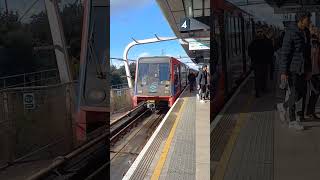 DLR 12 amp 32 at Canning Town shorts train trainspotteruk trainspotting trainspottinguk [upl. by Attenborough]