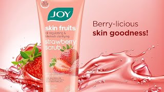 Joy Skin Fruits Oil Regulting and Blemish Clarifying Strawberry Scrub Reviews [upl. by Anelegna]