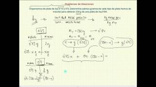 Problemas de aleaciones con el concepto ley [upl. by Anecuza576]