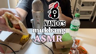 Asmr  Australian Nandos   Mukbang 🐤🍗 [upl. by Slack]