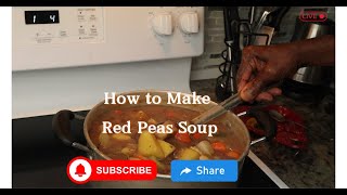 How to Make Jamaican Red Peas Soup  Cliffys Kitchen [upl. by Eneryc649]