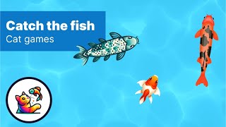 GAMES FOR CATS  Catch the fish 5 video for cats and animals [upl. by Celestia812]