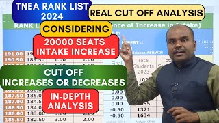 TNEA 2024 Rank List  CUT OFF குறைகிறது  20000 Seats Increase In Intake 🔥இது தான் Real Analysis [upl. by Virgilia]