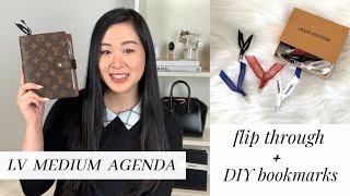 LOUIS VUITTON MEDIUM MM AGENDA  FLIP THROUGH  HOW I ORGANIZE MY AGENDA 2021 [upl. by Cibis165]