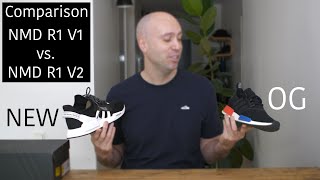 NMD R1 V1 vs NMD R1 V2 comparison  On feet  Unboxing  Review  Mr Stoltz 2020 [upl. by Nasas409]