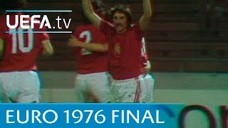 Czechoslovakia v West Germany 1976 UEFA European Championship final highlights [upl. by Ingles733]