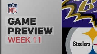 Ravens vs Steelers Final Score Prediction for NFL Week 11 Who Wins AFC North Battle [upl. by Princess]