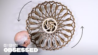 How This Guy Builds Mesmerizing Kinetic Sculptures  Obsessed  WIRED [upl. by Navetse]