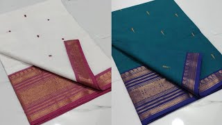 Premium Kanchi Cotton Sarees 🤩 WhatsApp 8667553633 saree purecotton [upl. by Mccutcheon922]