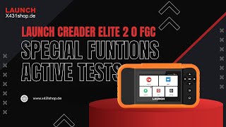 Launch Creader Elite 2 0 FGC for GM Special Funtions and Active Tests Guide [upl. by Stricklan]