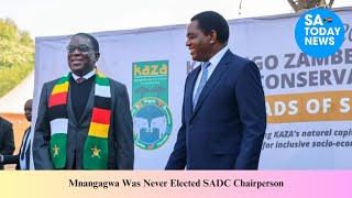 Mnangagwa Was Never Elected SADC Chairperson [upl. by Ydorb]