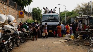 Delhi faces water shortages in summer heat [upl. by Effy121]