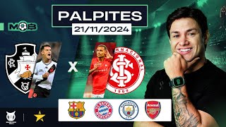 PALPITES DE FUTEBOL PARA O DIA 21 11 2024  BILHETE PRONTO QUINTOU NO MUNDO BET [upl. by Oruhtra902]