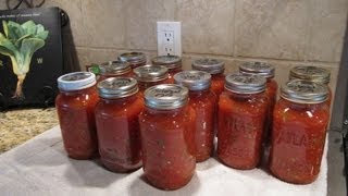 Spaghetti Sauce Canning the Easy Way [upl. by Suired]