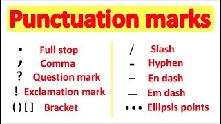 PUNCTUATION 📚  English Grammar  How to use punctuation correctly [upl. by Yajiv]