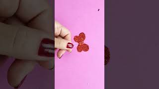 DIY  ¡Cómo hacer clips de papel con goma EVA de Minnie Mouse [upl. by Cameron]