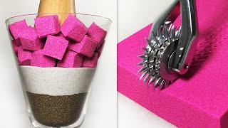 Very Satisfying Best of Drop and Squish Kinetic Sand ASMR Video [upl. by Ellecrag]