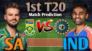 South Africa vs India 1st T20  Match Prediction  Match Pitch Report  🌍 DURBAN [upl. by Aiyot]