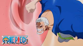 Garp Punches Sanjuan Wolf Into The Sea  One Piece [upl. by Omrellig]