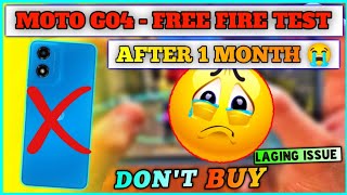 MOTO G04 FREE FIRE TEST AFTER 1 MONTH  moto g04 free fire gameplayBattery Drain Test🤬😭Buy or Not [upl. by Ayinat]